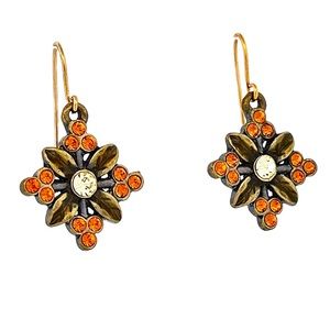 Bebe Flower Drop Earrings